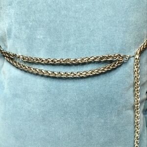 Ann Taylor Vintage Pewter Chain Belt